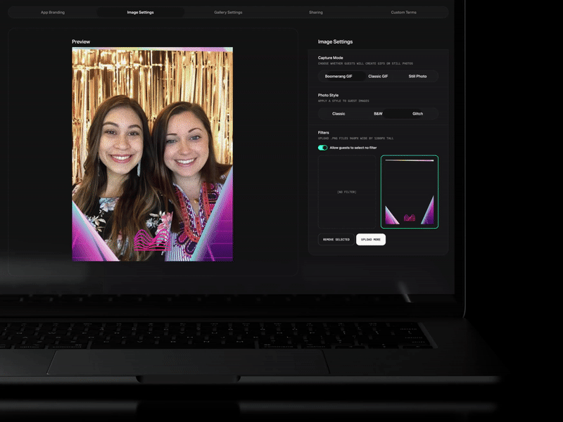 Movebooth capture modes